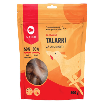 Maced przysmak talarki z łososia 500g