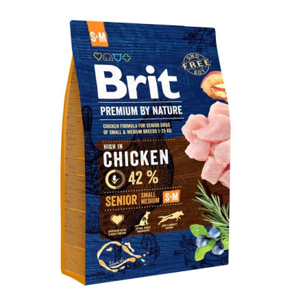 Brit premium by nature s+m senior 3 kg