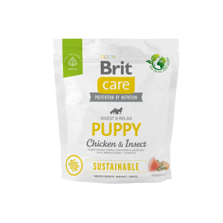 Brit care dog sustainable puppy chicken insect 1kg