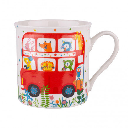KUBEK PROSTY Z WYWINIĘTYM RANTEM NBC 250 ML DEK. LONDON BUS