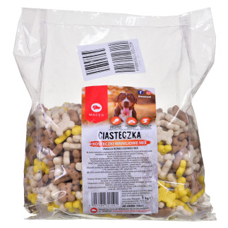 Maced ciastka kostka wanilia mix - przysmak dla psa - 1kg