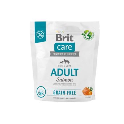 Brit care grain-free adult salmon 1 kg pies