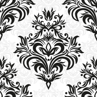 Alexis tkanina dekoracyjna blanko, 145cm, kolor 001 biały z czarnym