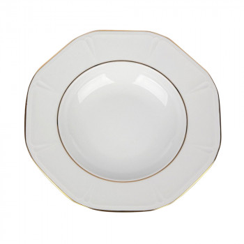 MARIAPAULA GEOMETRIA ZŁOTA LINIA TALERZ GŁĘBOKI 24 CM (L02) N/N BZ