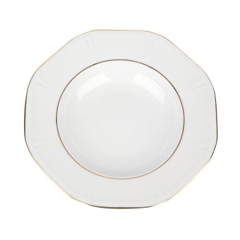 MARIAPAULA GEOMETRIA ZŁOTA LINIA TALERZ GŁĘBOKI 24 CM (L02) N/N BZ