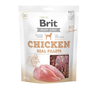 Brit jerky chicken real fillets - kurczak - przysmak dla psa - 200g