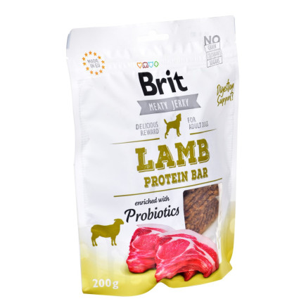 Brit jerky lamb protein bar - jagnięcina - przysmak dla psa - 200g