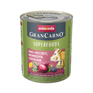 Animonda grancarno superfoods: wołowina burak - mokra karma dla psa - 800g
