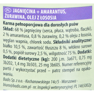 Animonda grancarno superfoods: jagnięcina - mokra karma dla psa - 800g