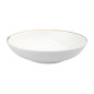 Bella Złota Linia Talerz Głęboki 20 cm 900 ml Porcelana Kremowa - EAN: 5904252368312