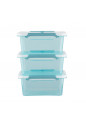 Arcticline zestaw 3 prostokątnych pojemników do żywności 0,5l 16x9,5x9cm EAN: 5902541383480