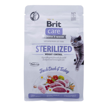 Brit care gf sterilized weight dla kota 400g