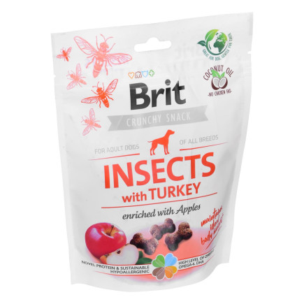 Brit care dog insect&turkey - przysmak dla psa - 200 g