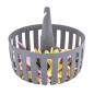 Koszyk z 30 klamerkami do bielizny 82mm szary bz, EAN: 5904252369197