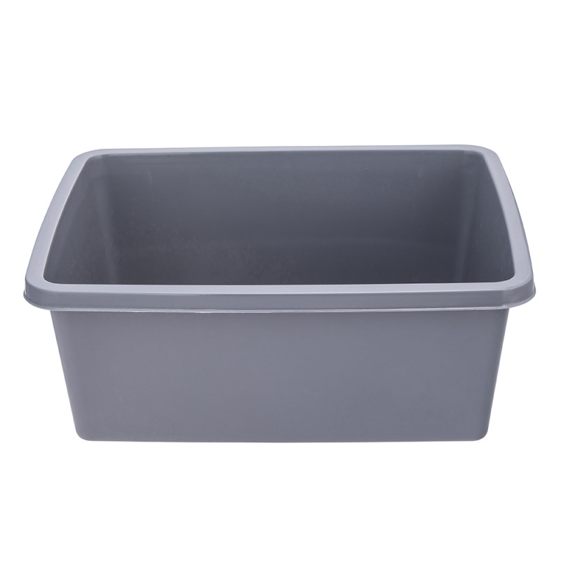 Miska prostokątna szara 11l 37,5x30,5cm EAN: 5904252369685