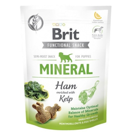 Brit care dog functional snack mineral ham pup 150g