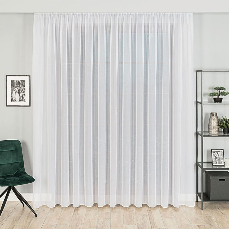 Woal z ołowianką 320cm, kolor 001 biały, EAN: 5907693266315