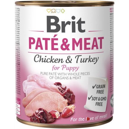 Karma brit paté & meat kurczak dla szczeniąt 800g