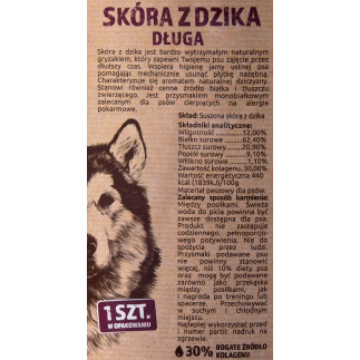 Maced skóra dzik 45 cm 1 sztuka