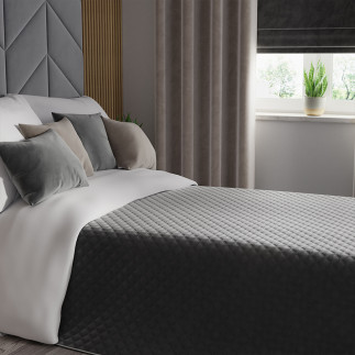 Velvi poszewka dekoracyjna, 40x40cm,  kolor 006 ciemny szary  antracytowy