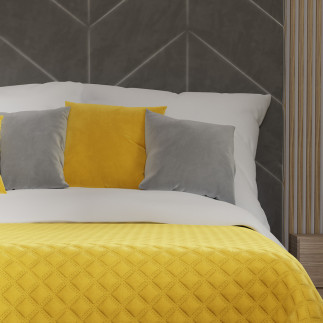 Velvi poszewka dekoracyjna 40x40cm żółta 009, EAN: 5907693213029