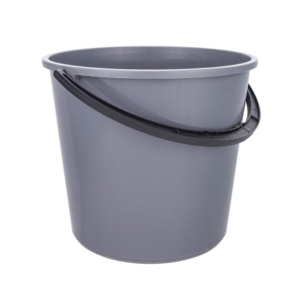 Wiadro z uchwytem plastikowym 10l szary EAN: 5904252369258