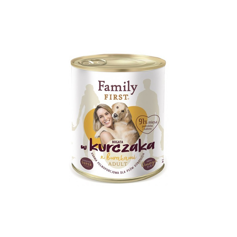 Familyfirst bogata w kurczaka+burak adult 800g