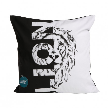 POSZEWKA DEKORACYJNA 40X40 CM DZIKIE ZWIERZĘTA DEK. LION N/N BZ
