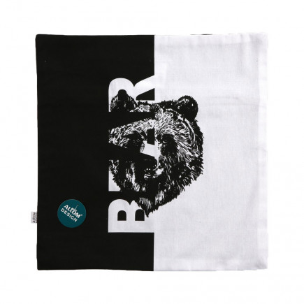 Poszewka dekoracyjna Dzikie Zwierzęta Bear 40x40 cm n/n bz, EAN: 5902689872938