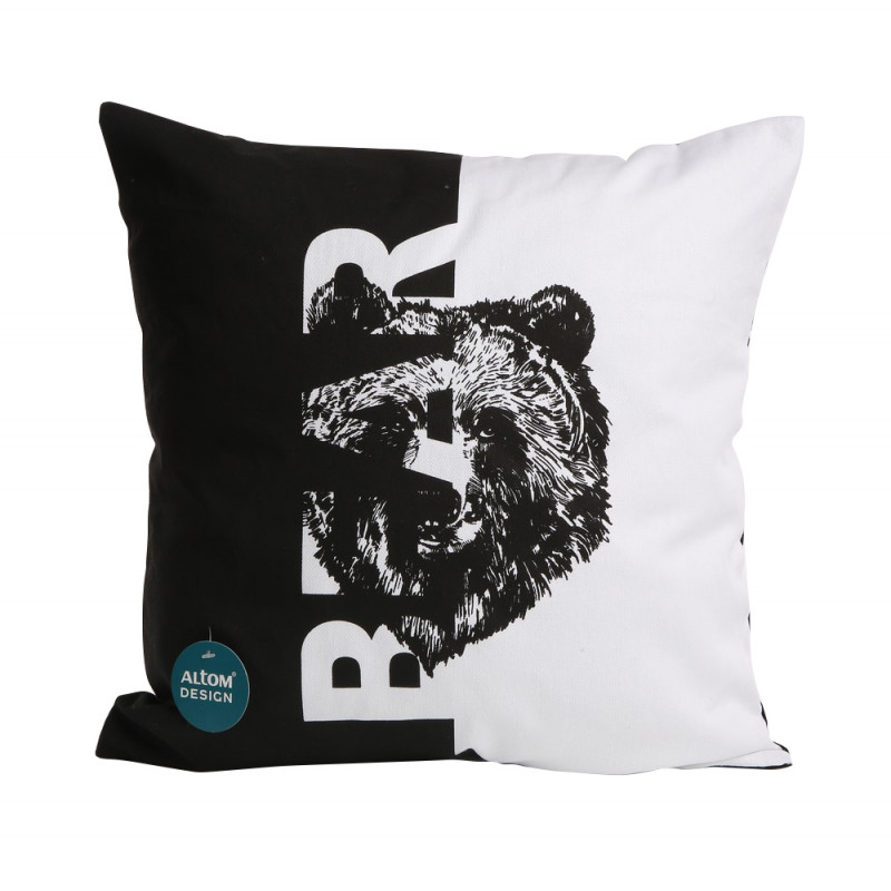 Poszewka dekoracyjna Dzikie Zwierzęta Bear 40x40 cm n/n bz, EAN: 5902689872938