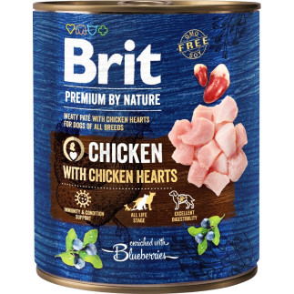 Brit premium by nature chicken&hearts 800g