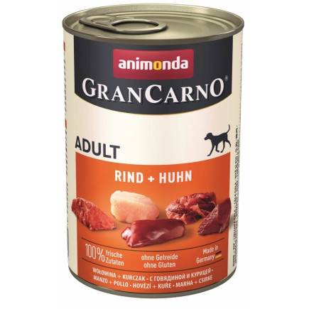 Animonda grancarno adult smak: wołowina i kurczak 400g