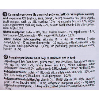 Karma dolina noteci premium wołowina (0,40 kg )