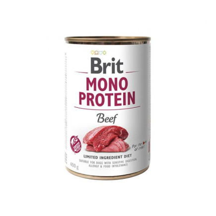 Brit mono protein beef karma mokra dla psa 400g