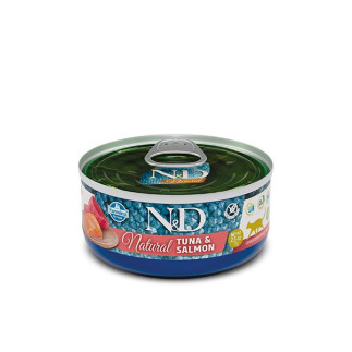 Farmina n&d cat natural tuńczyk&łosoś 140g