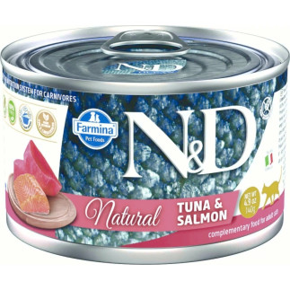 Farmina n&d cat natural tuńczyk&łosoś 140g
