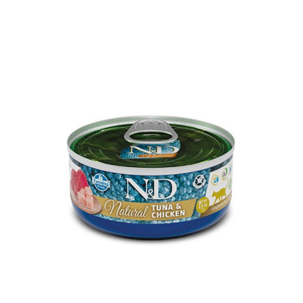 Farmina n&d cat natural tuńczyk&kurczak 140g