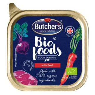 Butcher's bio foods - karma dla psa z wołowiną - tacka 150g