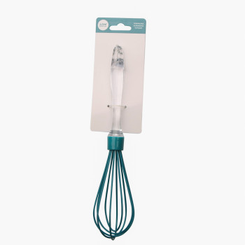 Trzepaczka do jajek / rózga kuchenna silikonowa Voyager turkusowa 25 cm