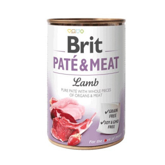 Karma brit paté & meat z jagnięciną dla psa 400g