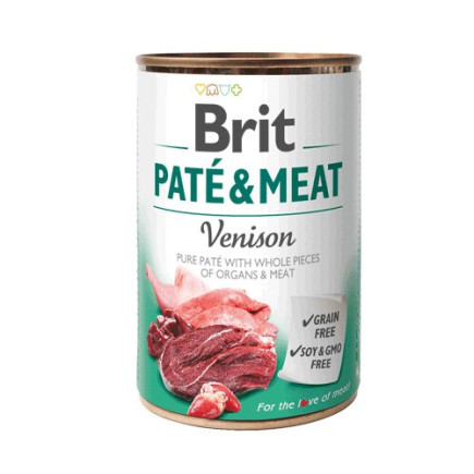 Karma brit paté & meat z dziczyzną dla psa 400g