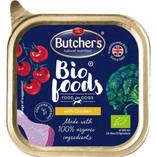 Butcher's bio foods - karma dla psa z kurczakiem - tacka 150g