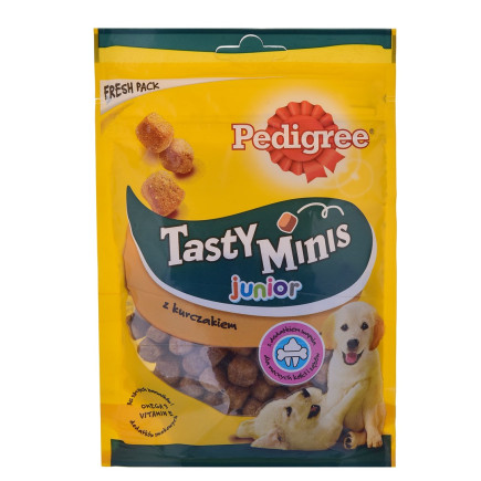 Pedigree tasty minis junior z kurczakiem dla psa 125g