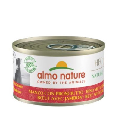 Almo nature hfc natural wołowina i szynka - karma mokra dla dorosłych psów-95 g