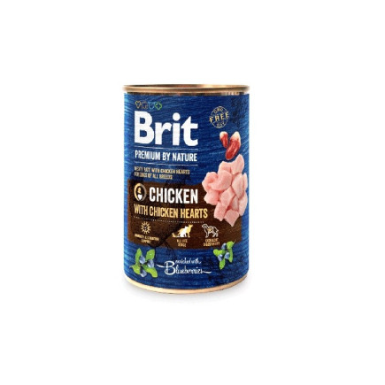 Brit premium by nature kurczak i serca puszka 400g