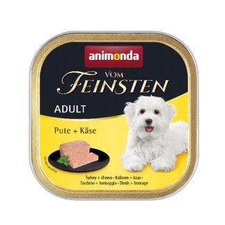 Animondavom feinsten indyk z żółtym serem - mokra karma dla psa - 150g