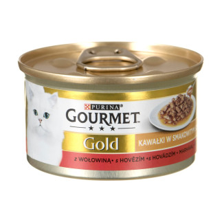 Purina gourmet gold sauce delight mokra karma dla kota z wołowiną 85g