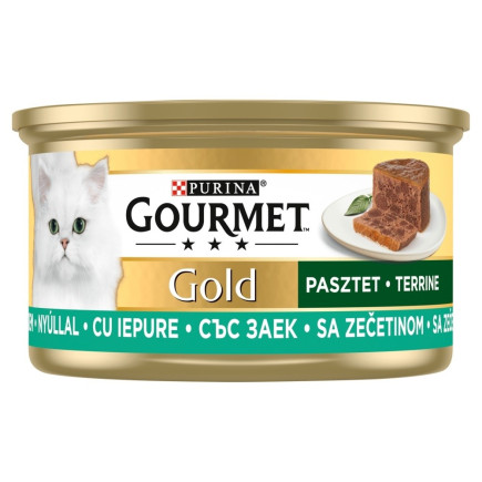 Purina gourmet gold mokra karma dla kota z królikiem 85g