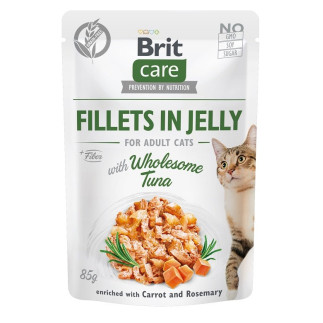 Brit care cat fillets in jelly wholesome tuna 85g