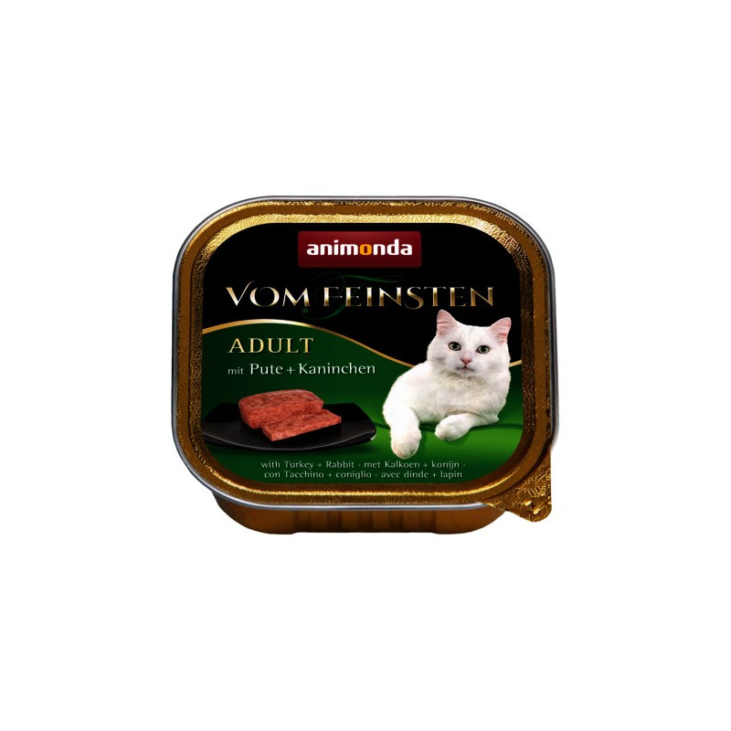 Animonda vom feinsten classic cat smak: indyk i królik 100g